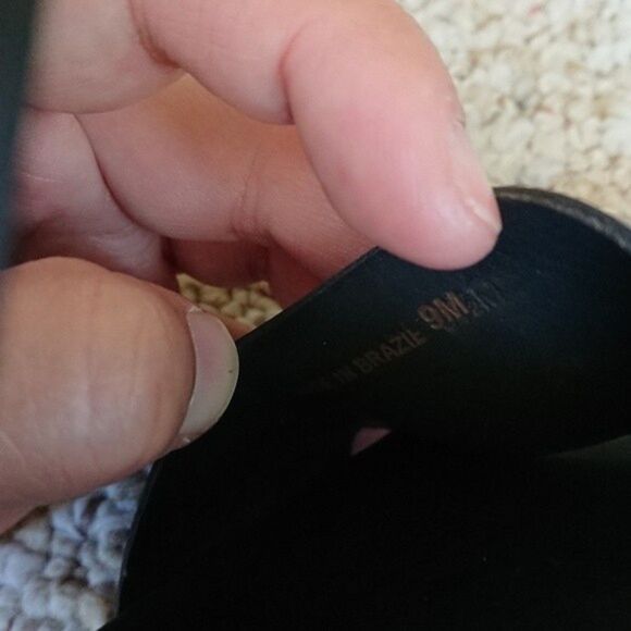 Diane von Furstenberg Black Leather Opal Crisscross Wedge Sandals - Picture 10 of 14